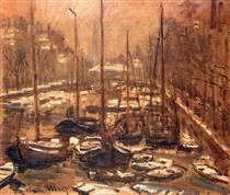 Geldersekade of Amsterdam Invierno