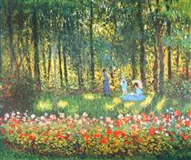 The Artist's Family in the Garden