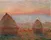Haystacks at Giverny, the Evening Sun